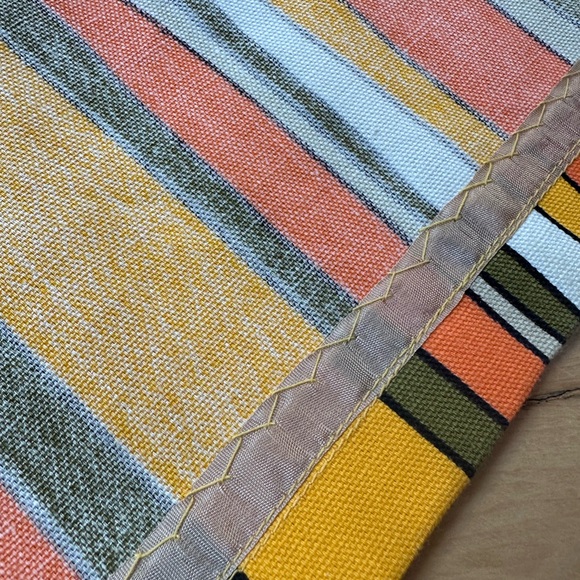 Vintage  Striped Two-Piece Set in Orange, Mustard & Olive - Picture 5 of 5